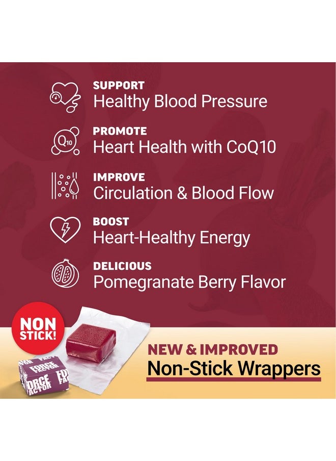 Force Factor FORCE FACTOR Total Beets Ultimate Heart Health Blood Pressure Support Chews with CoQ10, Beet Root Powder, Grape Seed Extract, Blood Pressure Supplement for Circulation & Blood Flow, 60 Soft Chews  - Image 3