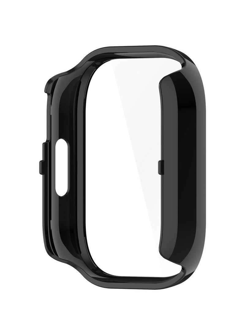 Tempered Glass Protector Case Intended for Xiaomi Redmi Watch 5 Lite Smart Watch Replacement Protective Case Cover Full-Coverage Bumper for Xiaomi Redmi Watch 5 Lite (Black) - Image 5