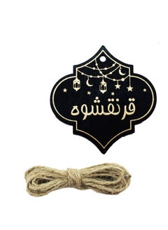 Qaranqasho Wooden Gift Tag 6Pcs PKT 7CM