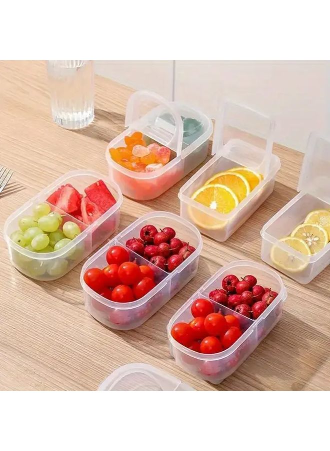 Transparent Food Storage Containers With Flip Top Lids Freezer Safe Stackable - Image 4