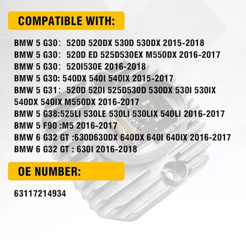 SOCAL-LED LIGHTING 63117214934 Daytime Running Light DRL Headlight Insert Diode Module LED Control Unit Fits for BMW 5 Series G30 G32 G38 F90 - Image 3