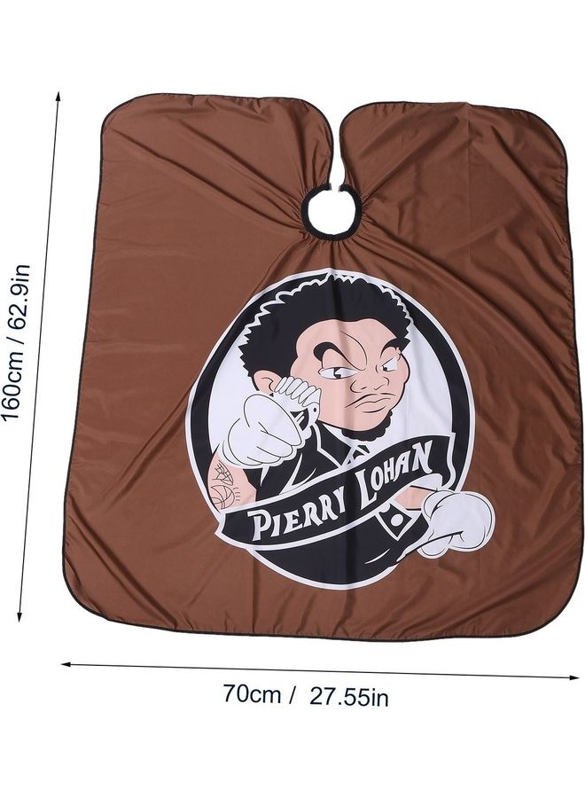 NIBEMINENT Waterproof Hair Cutting Cape With Snap Closure Black 160 x 70cm - Image 5