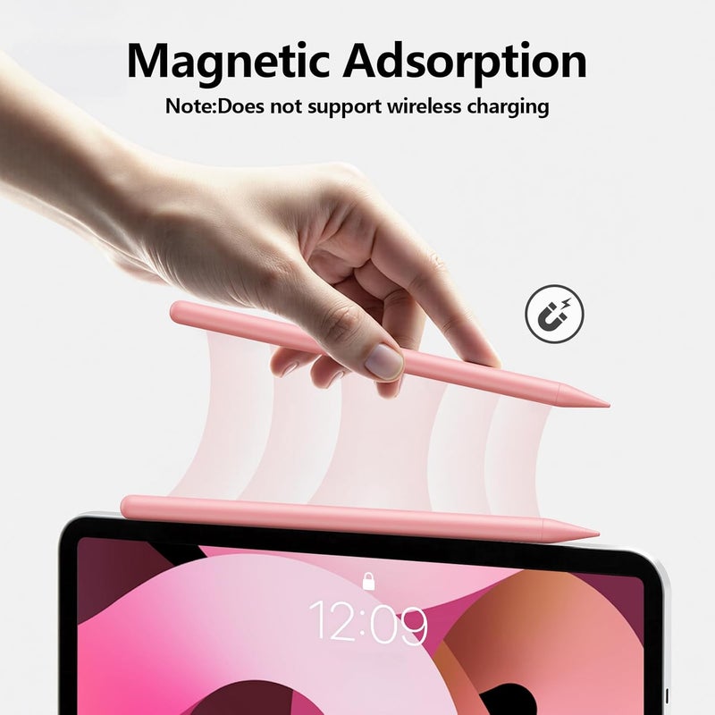 JAMJAKE Stylus Pen for iPad 6th-11th Generation-2X Fast Charge Active Pencil Compatible with 2018-2025 Apple iPad Pro 11"/12.9"/M4, iPad Air 3/4/5/M2/M3,iPad mini 5/6 Gen-Pink - Image 4