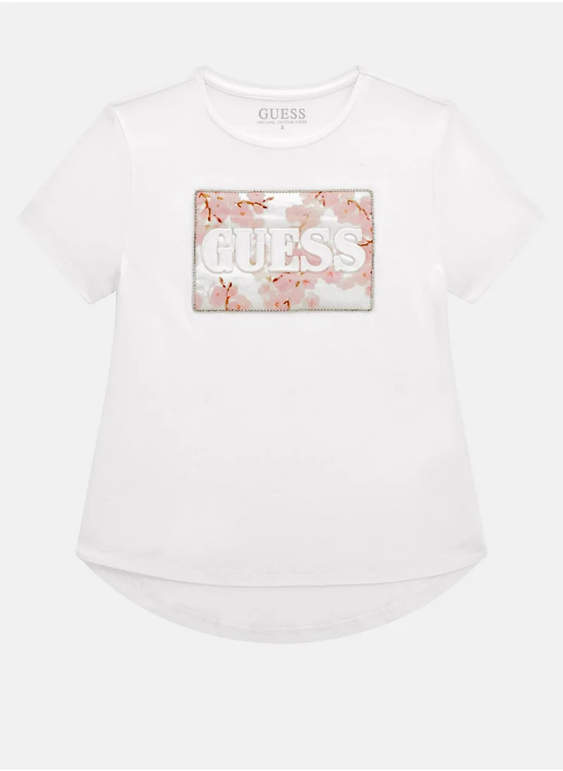 جس Kids Graphic High Low T-Shirt