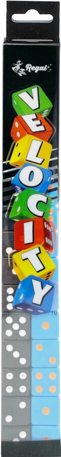 Regal Games Velocity Dice Game Set with Case - Square Dice Colored Set for Family Game Night - 2 to 4 Player (40 Dices) - Image 5