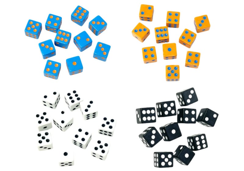 Regal Games Velocity Dice Game Set with Case - Square Dice Colored Set for Family Game Night - 2 to 4 Player (40 Dices) - Image 2
