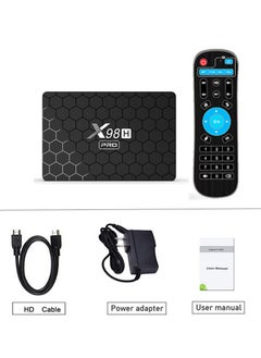 Android 12.0 Smart TV Box Intelligent 4K Ultra HD Media Player Work with Projector, TVs & Mobile Phones Allwinner H618 Quad-Core Cortex-A53 CPU Support 2.4GHz/5GHz WiFi BT 5.0 HDMI2.0 LAN 10/100M Ethe