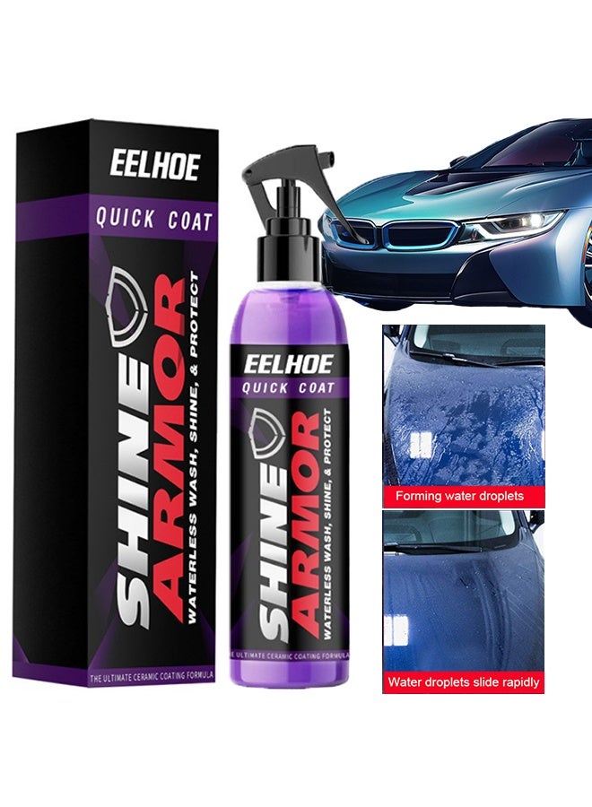 EELHOE Quick Coat, Car Ceramic Coating Spray, Plastic Parts Refurbisher, Fast Fine Scratch Repair, Car Scratch Nano Repair Spray, High Protection Crystal Coating 100ML - Image 1