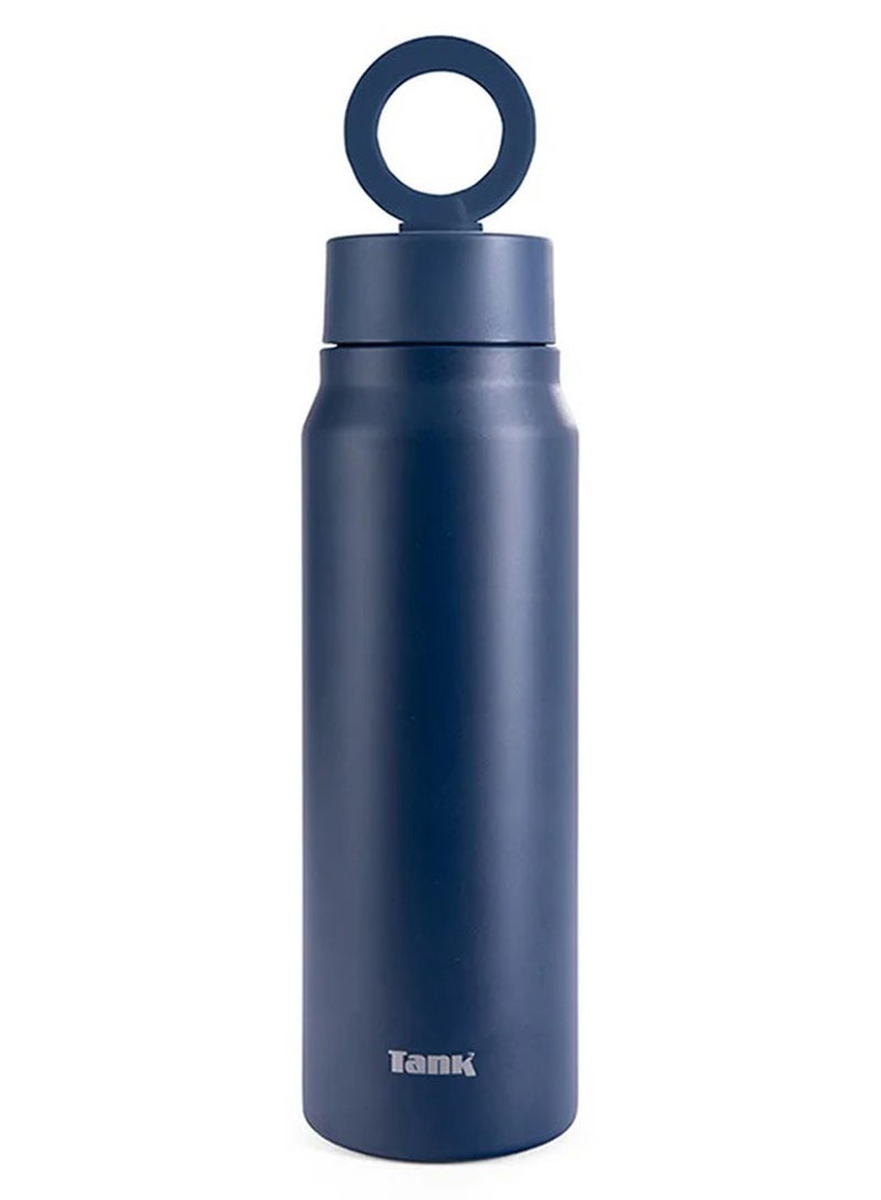 Tank Magnet, 1000ml, Stainless Steel Bottle, BPA free, insulated, Leakproof - Electric Blue - Image 1
