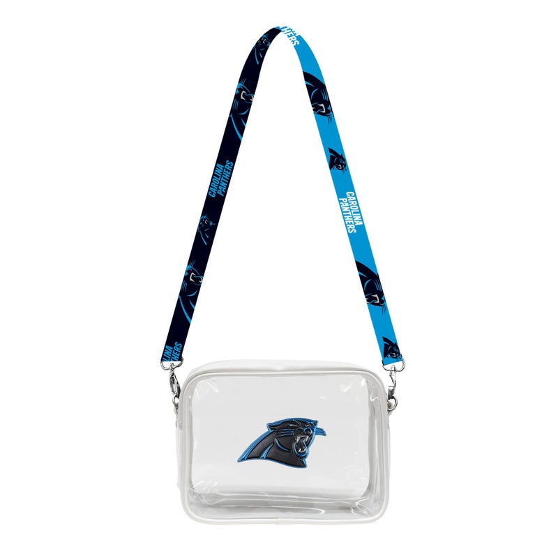 Littlearth Carolina Panthers NFL Clear Fanny Fan Purse - Image 2