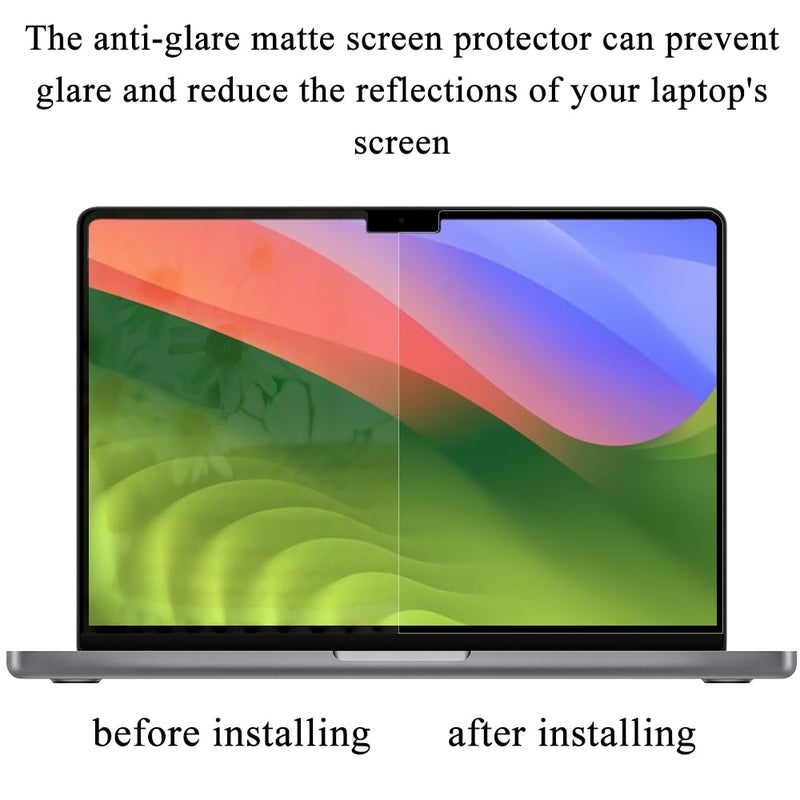 Saco Anti Glare Screen Protector Compatible with MacBook Pro 16 Inch (2021–2024, M4, M3, M2, M1 – A3403, A3186, A2991, A2780, A2485) | Matte Finish MacBook Pro 16 Screen Protector - Image 4