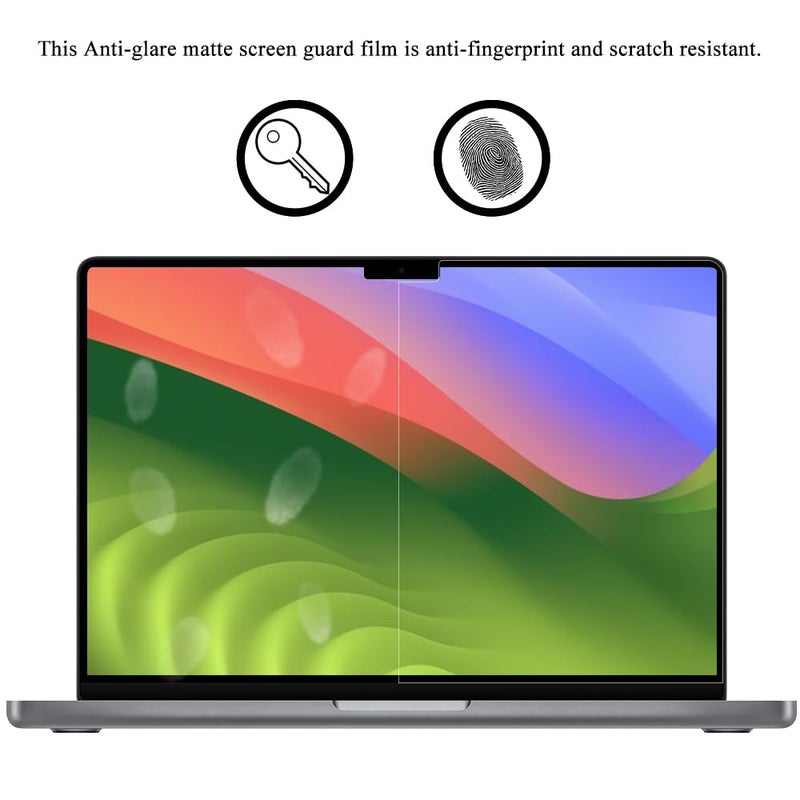 Saco Anti Glare Screen Protector Compatible with MacBook Pro 16 Inch (2021–2024, M4, M3, M2, M1 – A3403, A3186, A2991, A2780, A2485) | Matte Finish MacBook Pro 16 Screen Protector - Image 5