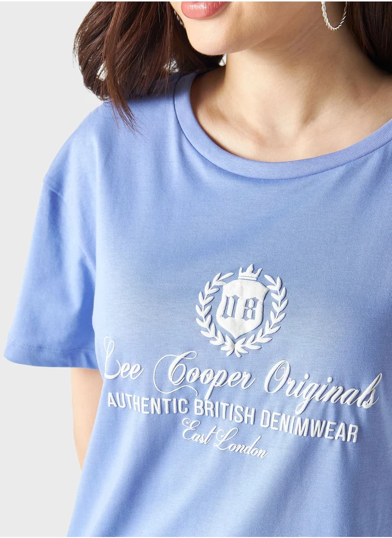 لي كوبر Crew Neck Graphic T-Shirt