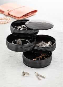 4-Tier 360° Rotating Jewelry Organizer Box: The Ultimate Storage Solution