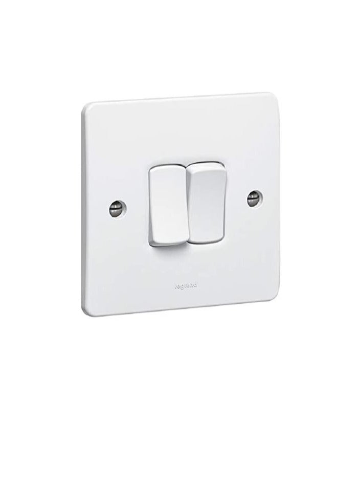 ليجراند 730024 ليجراند مفتاح قطب مفرد - 2 مجموعة - اتجاه واحد - 10 أكس - 250 فولت - أبيض - Image 1