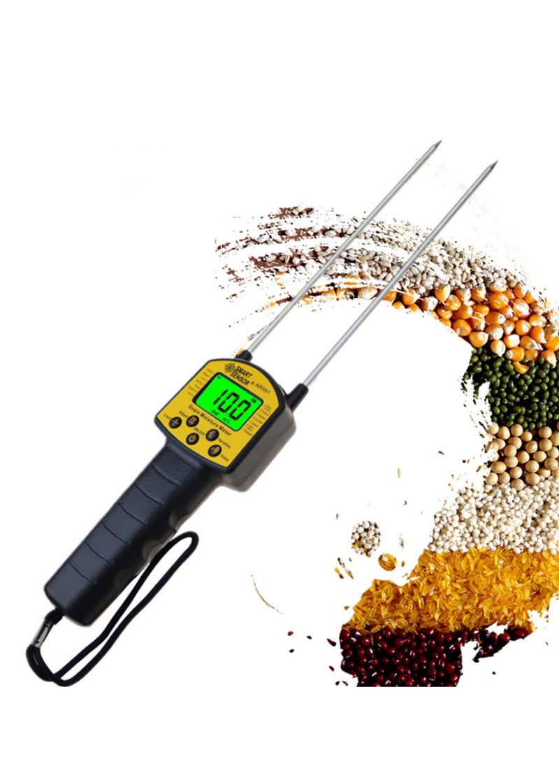 Generic AR991 Grain Moisture Meter Hygrometer Digital Moisture Meter For Corn Wheat Rice Bean Wheat Flour Fodder Rapeseed Seed  - Image 1