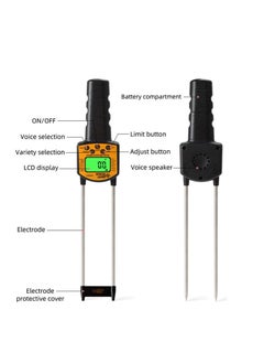 Generic AR991 Grain Moisture Meter Hygrometer Digital Moisture Meter For Corn Wheat Rice Bean Wheat Flour Fodder Rapeseed Seed  - Image 3