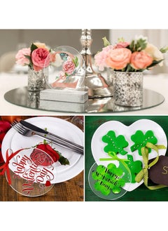 Zuleen Pack of 20 Round Acrylic Plates, 2 mm Pendants Acrylic, Acrylic Glass Round, Suitable for Making Decorative Pendants and Presentation of Products (7.6 cm)  - Image 5
