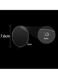 Zuleen Pack of 20 Round Acrylic Plates, 2 mm Pendants Acrylic, Acrylic Glass Round, Suitable for Making Decorative Pendants and Presentation of Products (7.6 cm)  - Image 4