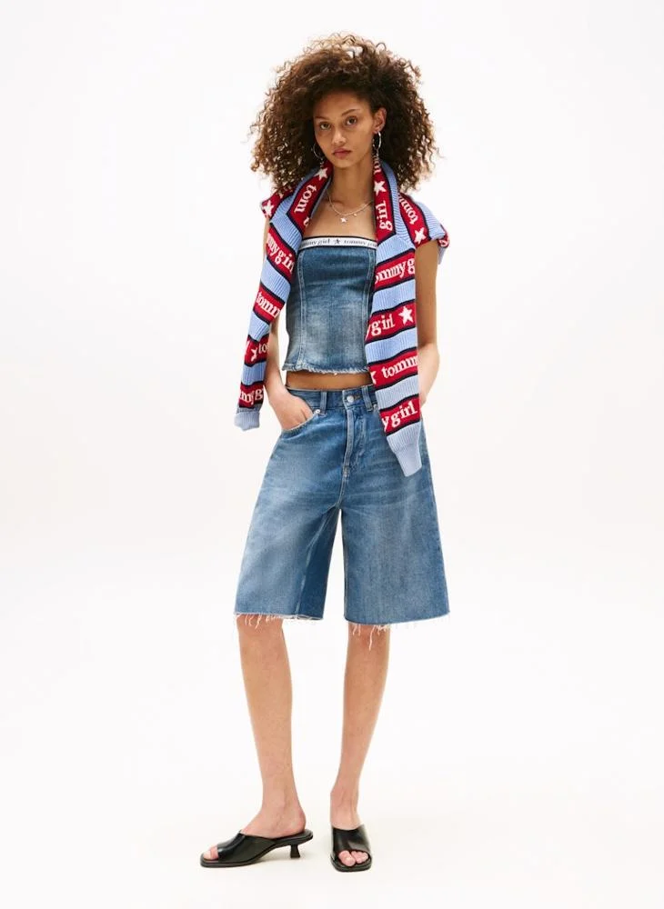 تومي جينز High Waist Denim Shorts