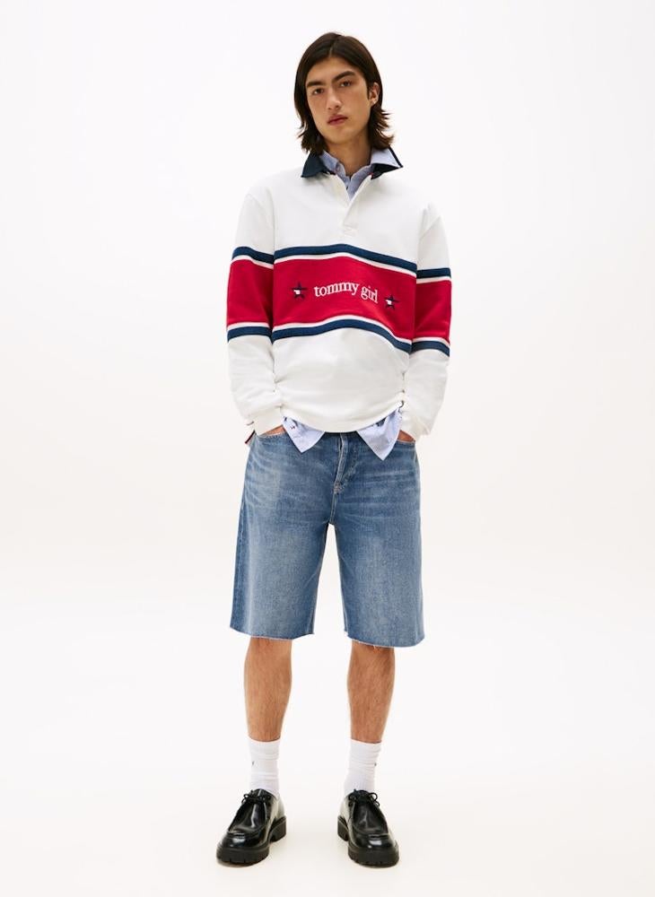 TOMMY JEANS Tommy Girl High Waist Denim Shorts - Image 3