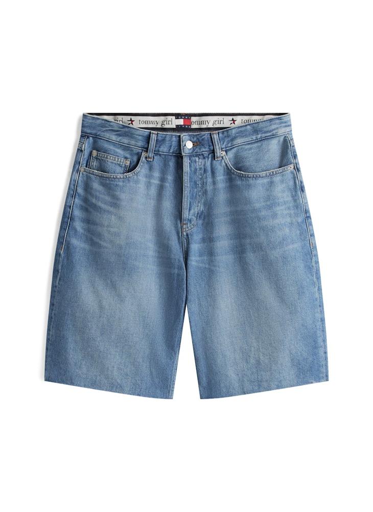 TOMMY JEANS Tommy Girl High Waist Denim Shorts - Image 4