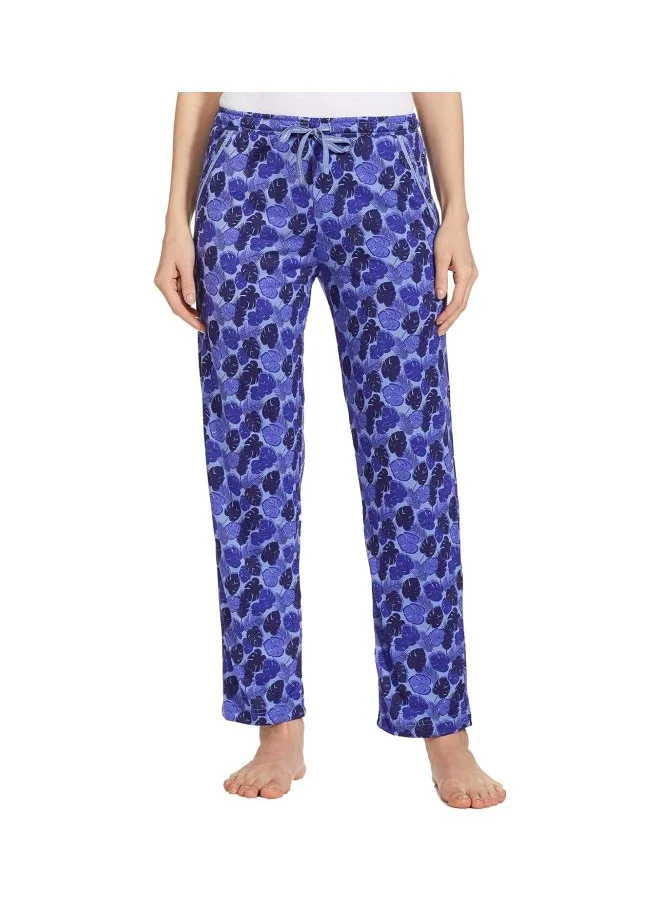 جوكي Jockey RX09 Women Micro Modal Cotton Relaxed Fit Printed Pyjama with Lace Trim on Pockets