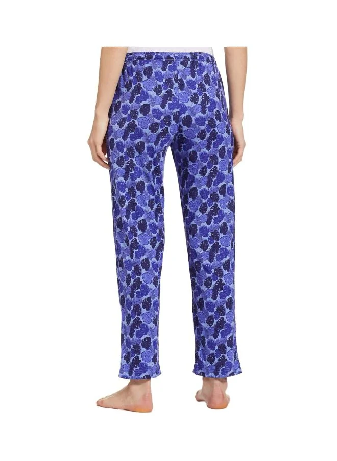 JOCKEY Jockey RX09 Women Micro Modal Cotton Relaxed Fit Printed Pyjama with Lace Trim on Pockets