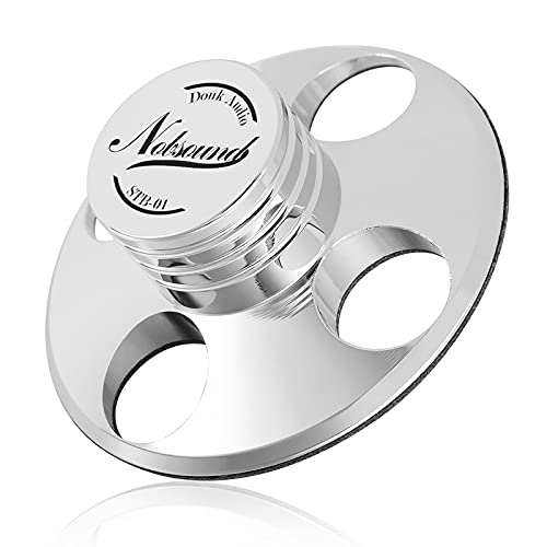 Nobsound STB-01 LP Vinyl Turntables Metal Disc Stabilizer Record Weight HiFi (Silver) - Image 1
