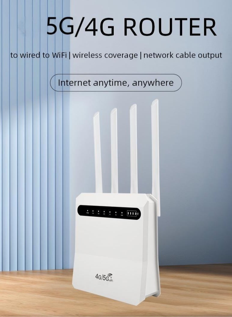 كلوزيلي راوتر 4G/5G، راوتر CPE لاسلكي، واي فاي متنقل Mobile WiFi، مودم LTE مع فتحة شريحة SIM، بطارية 4000mAh، سرعة تصل إلى 600Mbps، ثنائي النطاق Dual Band، تشغيل فوري Plug & Play، شاشة عرض مستوى البطارية، 4 منافذ LAN، اتصال WPS بلمسة واحدة، نقل إشارة مستقر، يدعم توصيل حتى 32 جهازًا في نفس الوقت - Image 3