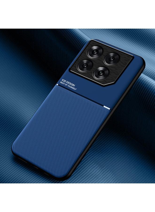 Zaboon For Infinix GT 20 Pro Classic Tilt Strip Grain Magnetic PC Hybrid TPU Phone Case(Blue) 