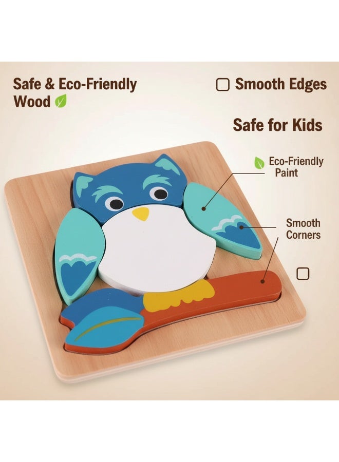 Y&D 3 Piece Set Children's Wooden 3D Puzzle Toy - Image 2