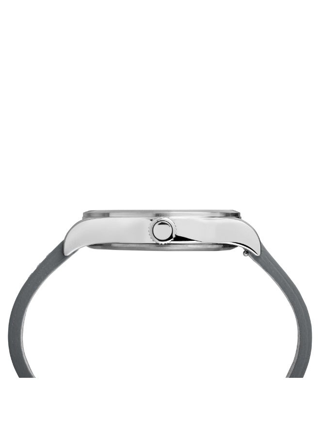 تيميكس ساعة TIMEX Heritage Waterbury TW2R71000  ساعة unisex باللون الرمادي مصنوعة من الجلد والفولاذ المقاوم للصدأ مع خاصية INDIGLO - Image 2