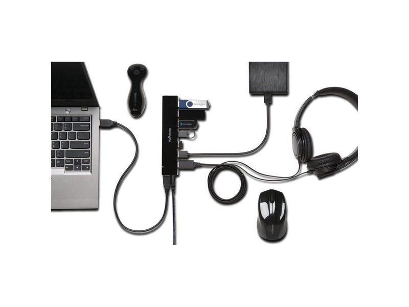 Kensington K39123AM UH7000C USB 3.0 7-Port Hub with Charging - Image 2