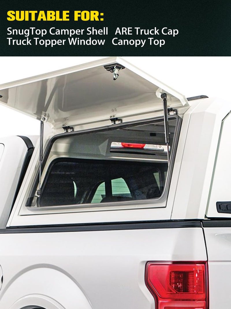 HelloAuto C16-06389 14 inch 24lbs/108N Gas Strut Shocks, SE140P25 13.98 inch Tool Box Replacement Struts Leer are ATC Camper Shell Tool Box Topper Rear Window Truck Canopy Cap, Pack of 2 - Image 4