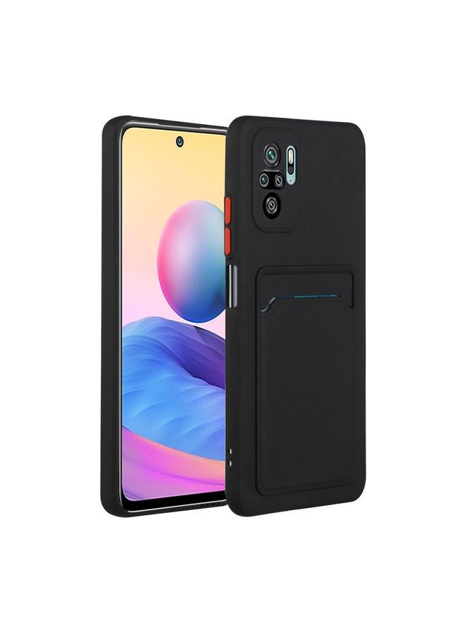 The Bros Case For Xiaomi Redmi Note 10 Pro Card Slot Design Shockproof TPU Protective Case