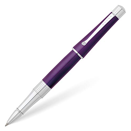 Cross Beverly Refillable Gel Ink Rollerball Pen, Medium Rollerball, Includes Premium Gift Box - Purple Lacquer - Image 1