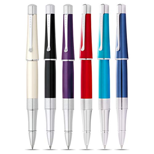 Cross Beverly Refillable Gel Ink Rollerball Pen, Medium Rollerball, Includes Premium Gift Box - Purple Lacquer - Image 4