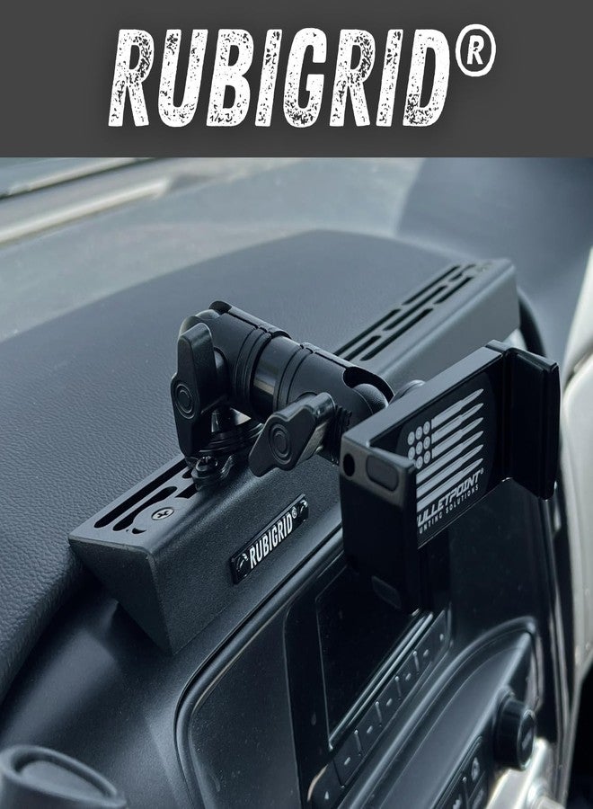 Bulletpoint RubiGrid Metal Dash Mount Phone Holder Compatible with 2014-2018 Chevrolet Silverado/GMC Sierra + 2015-2019 HD - Image 2