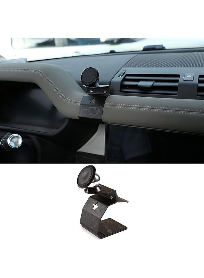 Green Tiger Alumium Alloy/ABS Car Interior Center Console Dashboard Main Co-Pilot Air Vent Mobile Phone Holder for Land Rover Defender 110 2020 2021 2022 Car Accessories (Style 3) - Image 1