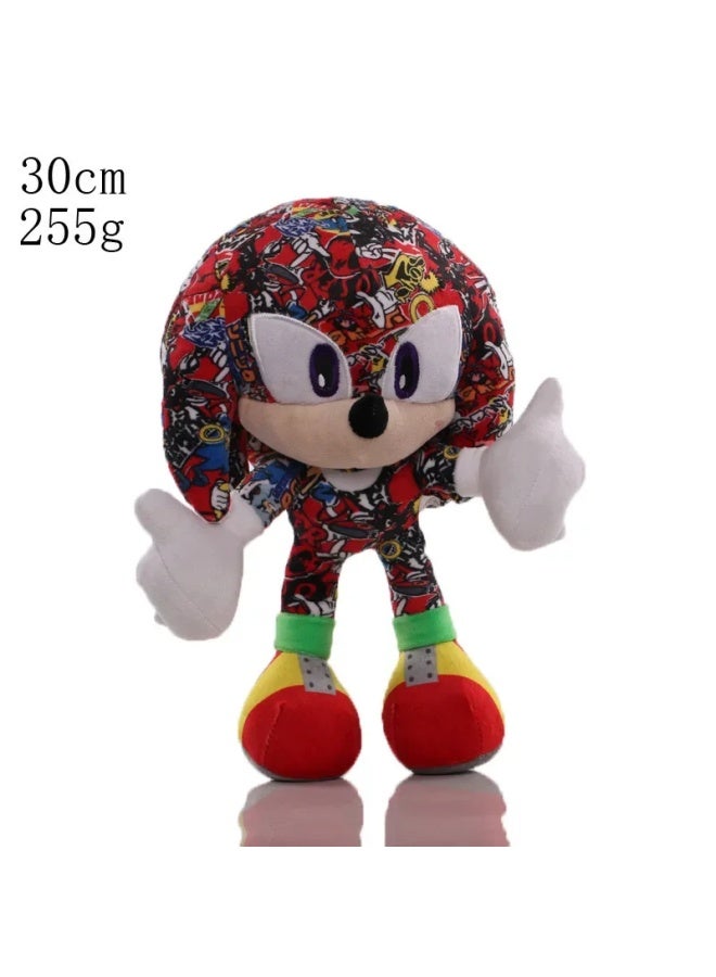 Big Head Super Sonic Plush Toy Tailsnak Hedgehog Doll Children PP Cotton Filling Simulation Plush Toys From Mainland China-Color:30cm Metallic Blue Sonic-Height:Ordinary Packaging - Image 3