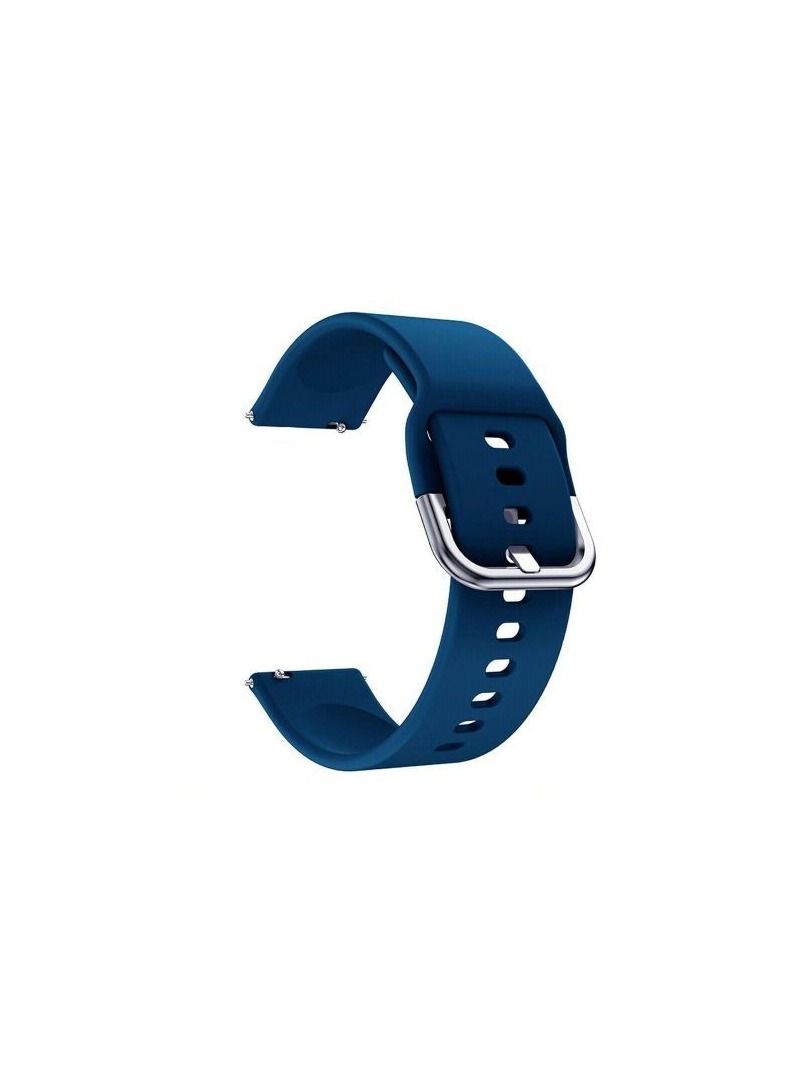 Sports Strap Silicone 22mm With A Quick Release Buckle For Oraimo Tempo W 3 OSW22N- Smart WatchSport - Blue  - Image 3