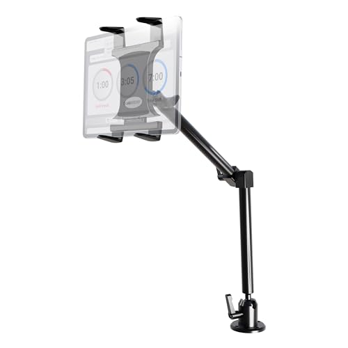 Arkon حامل تابلت ARKON القوي مع قاعدة حفر وذراع بطول 22 بوصة، يناسب جميع أنواع التابلت، قاعدة حفر صلبة، ذراع صلبة قابلة للتعديل بطول 22 بوصة، متوافق مع آيباد، سامسونج، جوجل، هواوي، والمزيد - Image 1
