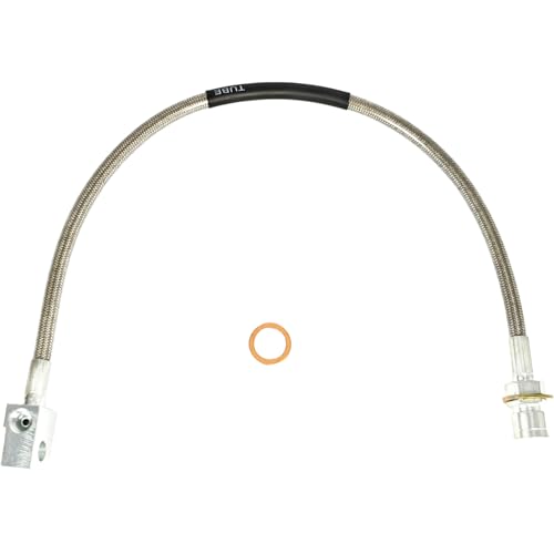 EZROAD 89335S Rear Extended Stainless Steel Brake Line Compatible with Chevrolet C20 K10 K20 Pickup Suburban K5 Blazer Compatible with GMC C15 C25 K15 K25 Jimmy Suburban 19711991 Pickup Truck SUV - Image 1