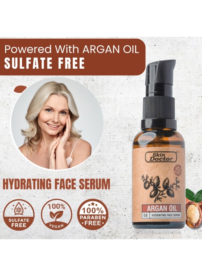 Skin Doctor Argan Oil Infused Hydrating Face Serum Skin Revitalization and Anti-Aging Formula - 30ml - Image 2
