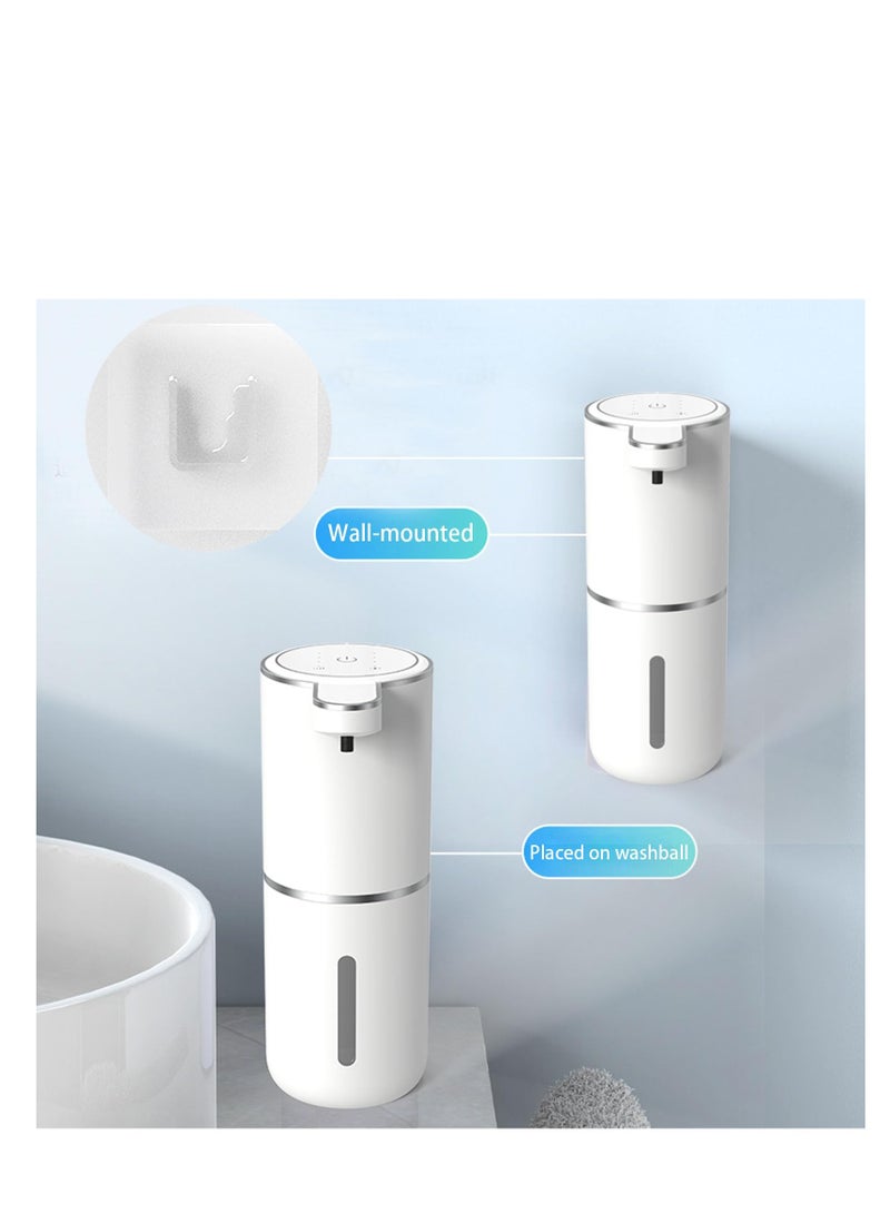 Excefore Automatic Foaming Soap Dispenser, USB Rechargeable Touchless Foaming Soap Dispenser, 4 levels Adjustable Foam Soap Dispenser Pump, Suitable for Bathroom Kitchen Office Hotel (400ml) - Image 4