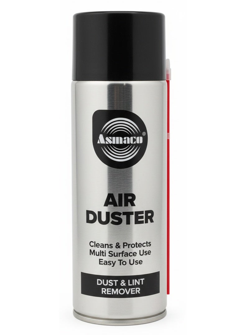 Asmaco Air Duster Spray Can Multi Purpose Cleaning Spray For Computers Laptop Keyboard Car Interior Camera Pc Housing Fan Smartphones Other Electronic Products Chewing Gum Remover 400 ML - Image 1