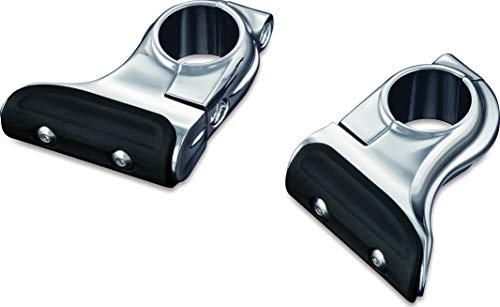 Kuryakyn 7615 Motorcycle Accessory Universal Toe Rest Cruise Pegs for Motorcycles with 114 Round Engine Guards Chrome 1 Pair