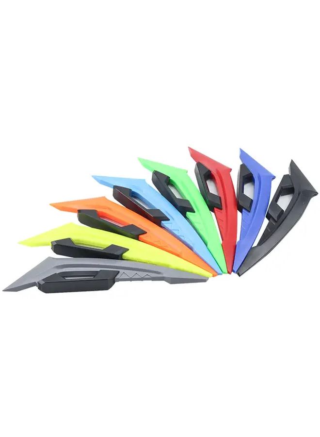 1 Pair Front Air Deflector Wings Grey For Motorcycles Universal Side Spoiler Dynamic Sticker Pneumatic Motorcycle Wing - Image 5