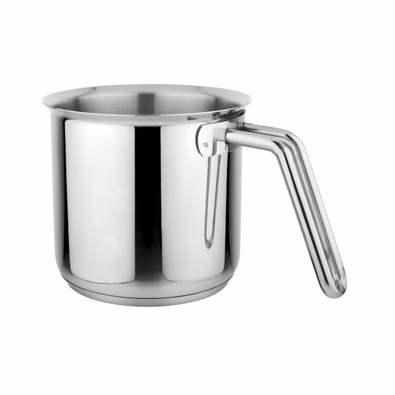 Prabha Stainless Steel Xenon Milk Pot - 1L, Induction Base, Home & Kitchen Essential - Image 1